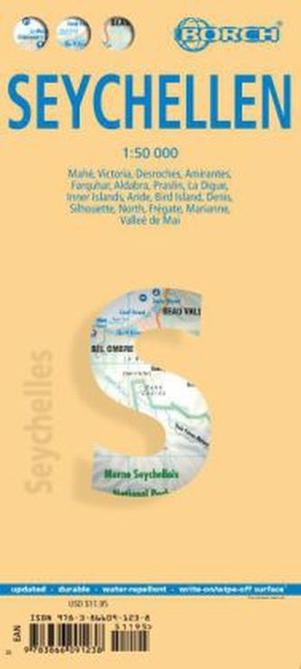 Borch Map Seychellen. Seychelles