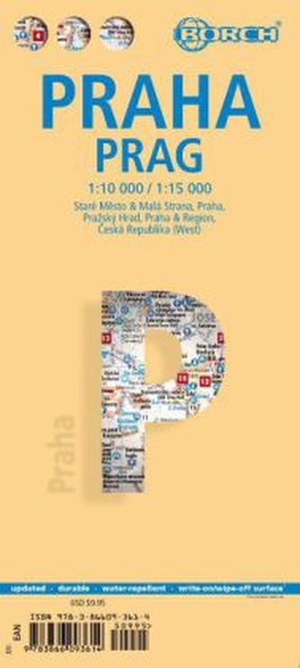 Borch Map Prag. Praha / Prague