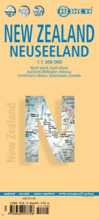 Borch Map Neuseeland. New Zealand