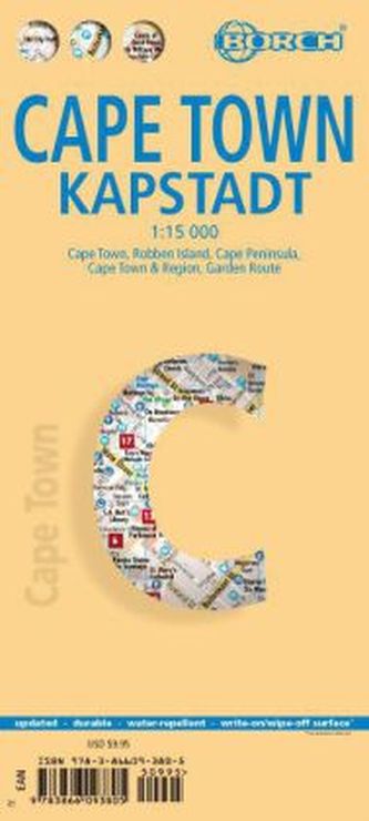 Borch Map Kapstadt. Cape Town