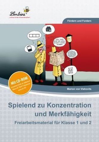 Spielend zu Konzentration und Merkfähigkeit, m. CD-ROM