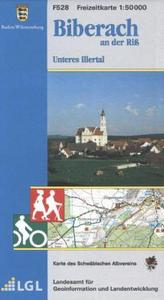 Topographische Freizeitkarte Baden-Württemberg Biberach an der Riß