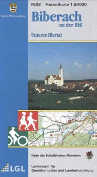 Topographische Freizeitkarte Baden-Württemberg Biberach an der Riß