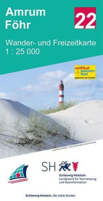 Wander- und Freizeitkarte Amrum - Föhr
