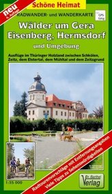 Doktor Barthel Karte Wälder um Gera, Eisenberg, Hermsdorf und Umgebung