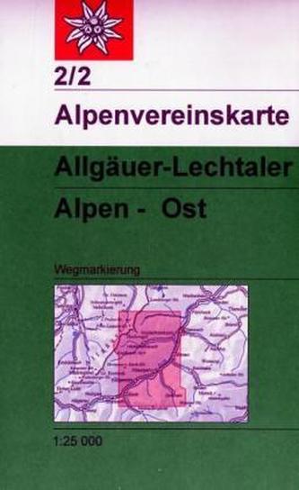 Alpenvereinskarte Allgäuer-Lechtaler Alpen Ost