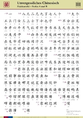 Stufen A+B, Zeichentafel