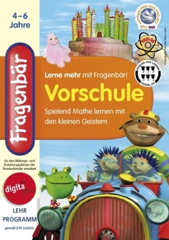 Fragenbär, Vorschule - Spielend Mathe lernen mit den kleinen Geistern, 1 CD-ROM
