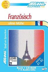 Assimil Französisch ohne Mühe, Lehrbuch, 4 Audio-CDs u. 1 CD-ROM