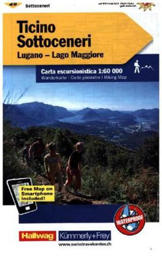 Kümmerly & Frey Karte Tessin Süd - Sottoceneri