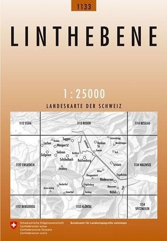 Landeskarte der Schweiz Linthebene