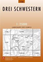 Landeskarte der Schweiz Drei Schwestern