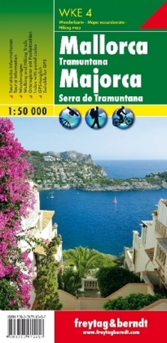 Freytag & Berndt Wanderkarte WKE 4 Mallorca - Tramuntana, Wanderkarte 1:50.000. Majorca - Serra de Tramuntana