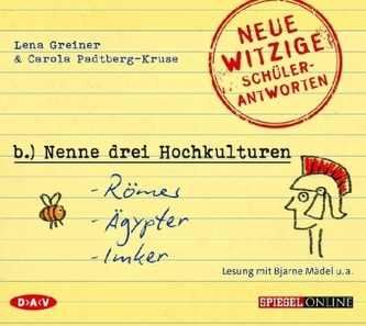 Nenne drei Hochkulturen: Römer, Ägypter, Imker, 1 Audio-CD