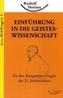 Einführung in die Geisteswissenschaft
