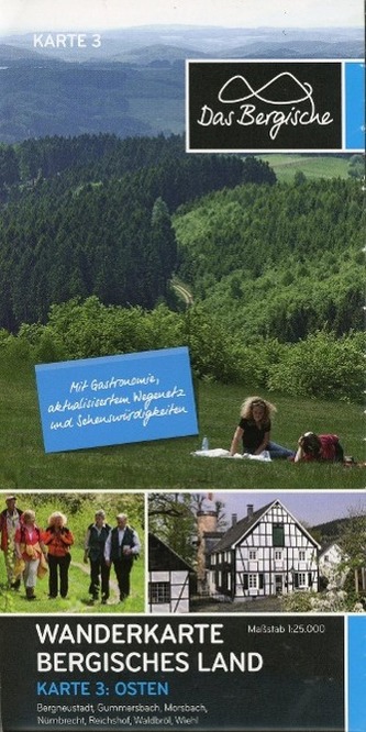 Naturpark Bergisches Land - Waldbröl, Morsbach, Reichsdorf, Wanderkarte