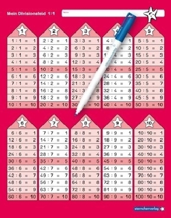 Mein Divisionsfeld, 1 Lernvorlage mit Spezialstift