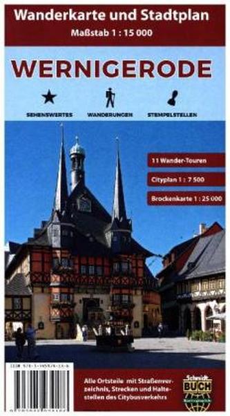 Wernigerode, Wanderkarte und Stadtplan