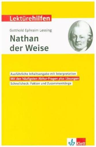 Lektürehilfen Gotthold Ephraim Lessing Nathan der Weise