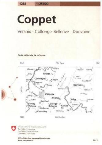 Landeskarte der Schweiz Coppet