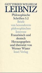 Briefe von besonderem philosophischen Interesse. Lettres d' importance pour la philosophie. Tl.2