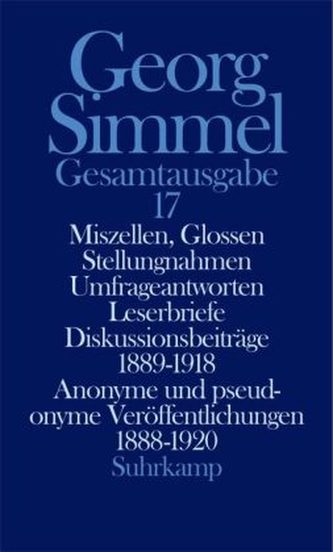 Miszellen, Glossen, Stellungnahmen, Umfrageantworten, Leserbriefe, Diskussionsbeiträge 1889-1918, Anonyme und pseudonyme Veröffe