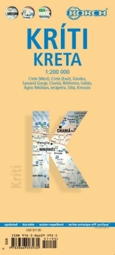 Borch Map Kreta. Kriti. Crete