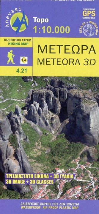 4.21. Meteora 3D, Wanderkarte