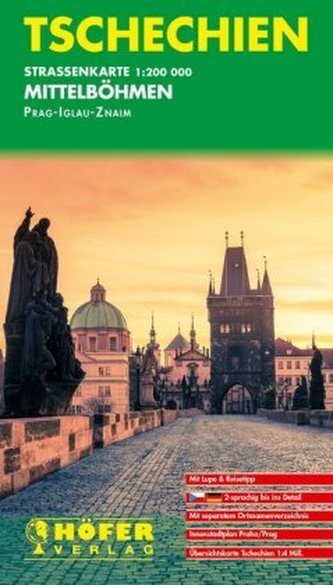 Höfer Straßenkarte Tschechien, Mittelböhmen