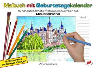 Malbuch mit Geburtstagskalender (Deutschland)