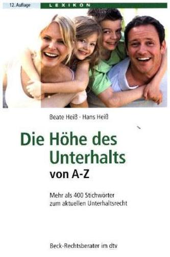 Die Höhe des Unterhalts von A-Z