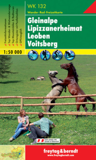 Freytag & Berndt Wander-, Rad- und Freizeitkarte Gleinalpe, Lippizanerheimat, Leoben, Voitsberg