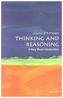 Thinking and Reasoning: A Very Short Introduction