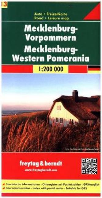 Freytag & Berndt Autokarte Mecklenburg-Vorpommern / Mecklenburg-Western Pomerania. Mecklembourg-Poméranie occidentale / Meclenbu