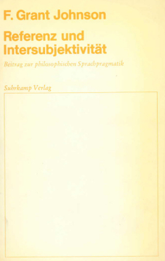 Referenz und Intersubjektivität