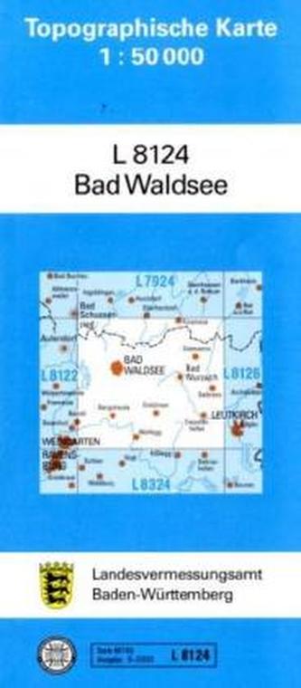 Topographische Karte Baden-Württemberg, Zivilmilitärische Ausgabe - Bad Waldsee