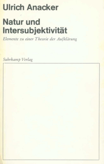 Natur und Intersubjektivität