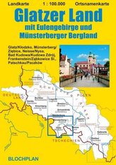 Landkarte Glatzer Land