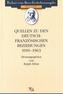Quellen zu den deutsch-französischen Beziehungen 1919-1963